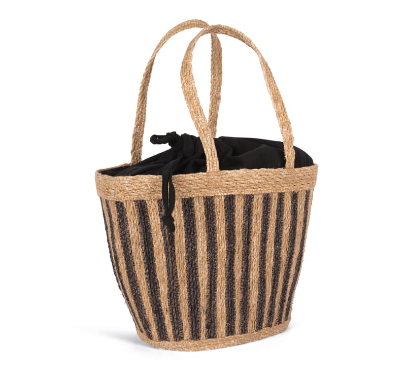 Kariban Sac Panier Rayé En Jonc De Mer