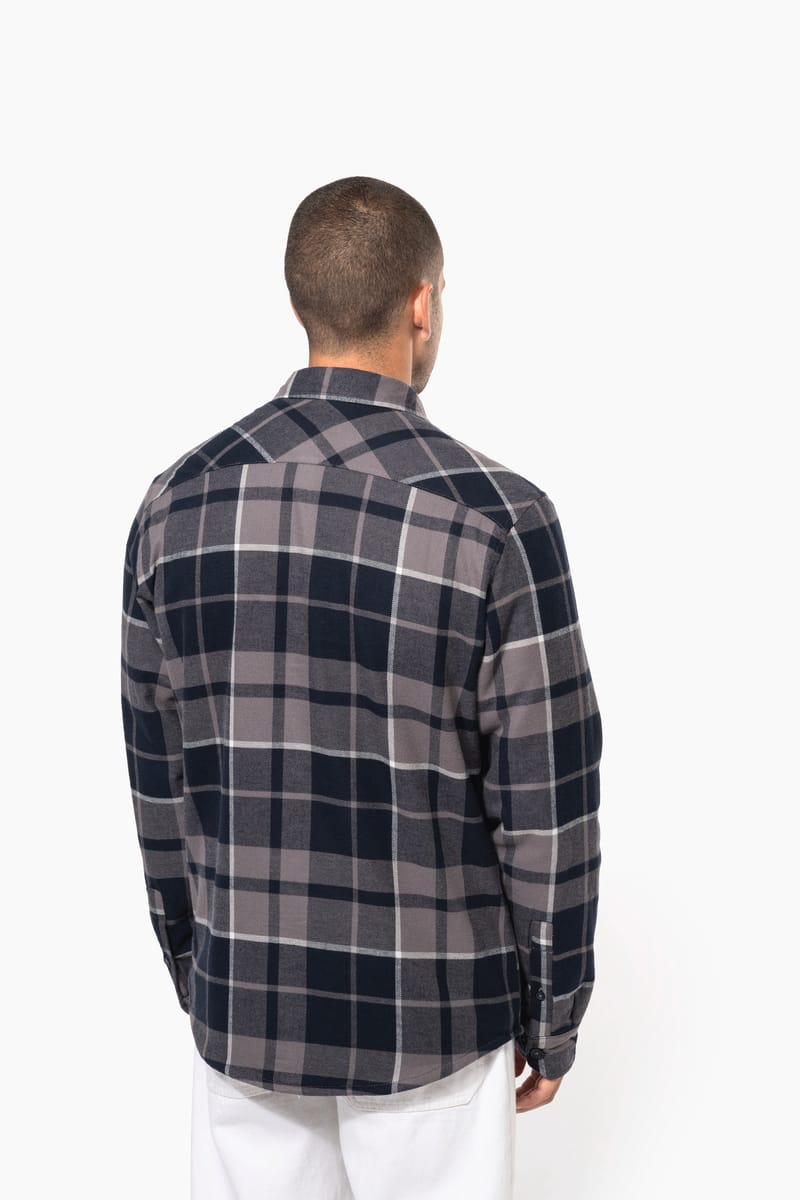 Kariban Surchemise à Carreaux Doublée Sherpa Homme