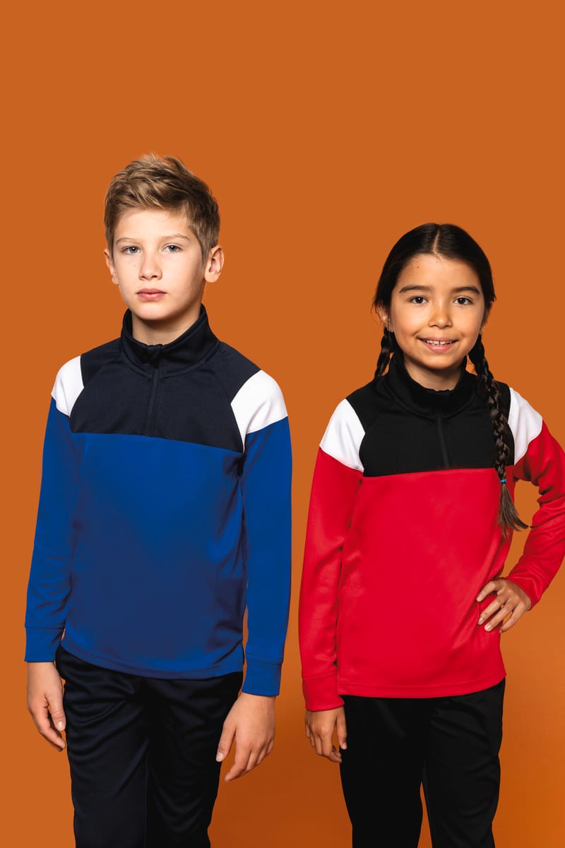Kariban Sweat D'entrainement 1/4 Zip Enfant