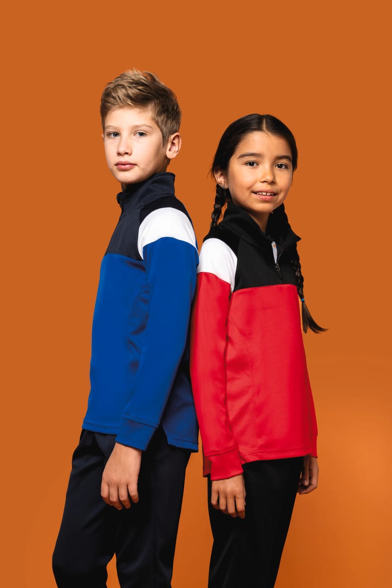 Kariban Sweat D'entrainement 1/4 Zip Enfant