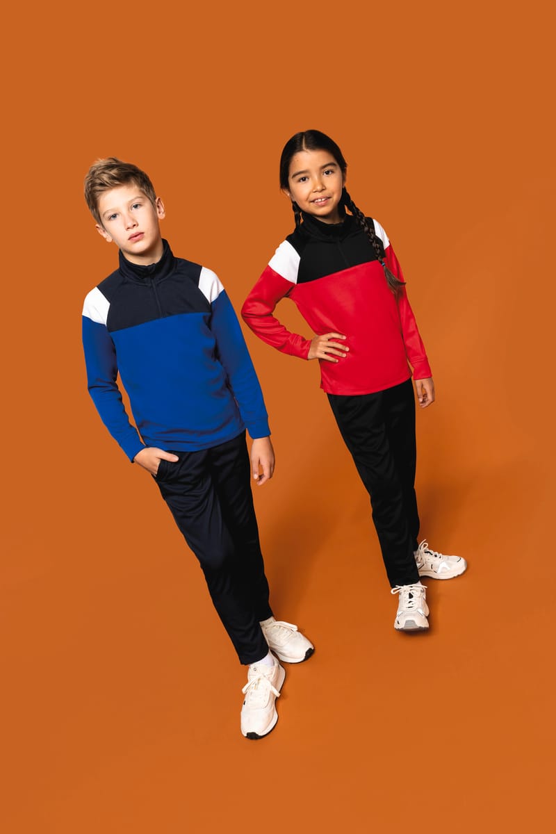 Kariban Sweat D'entrainement 1/4 Zip Enfant