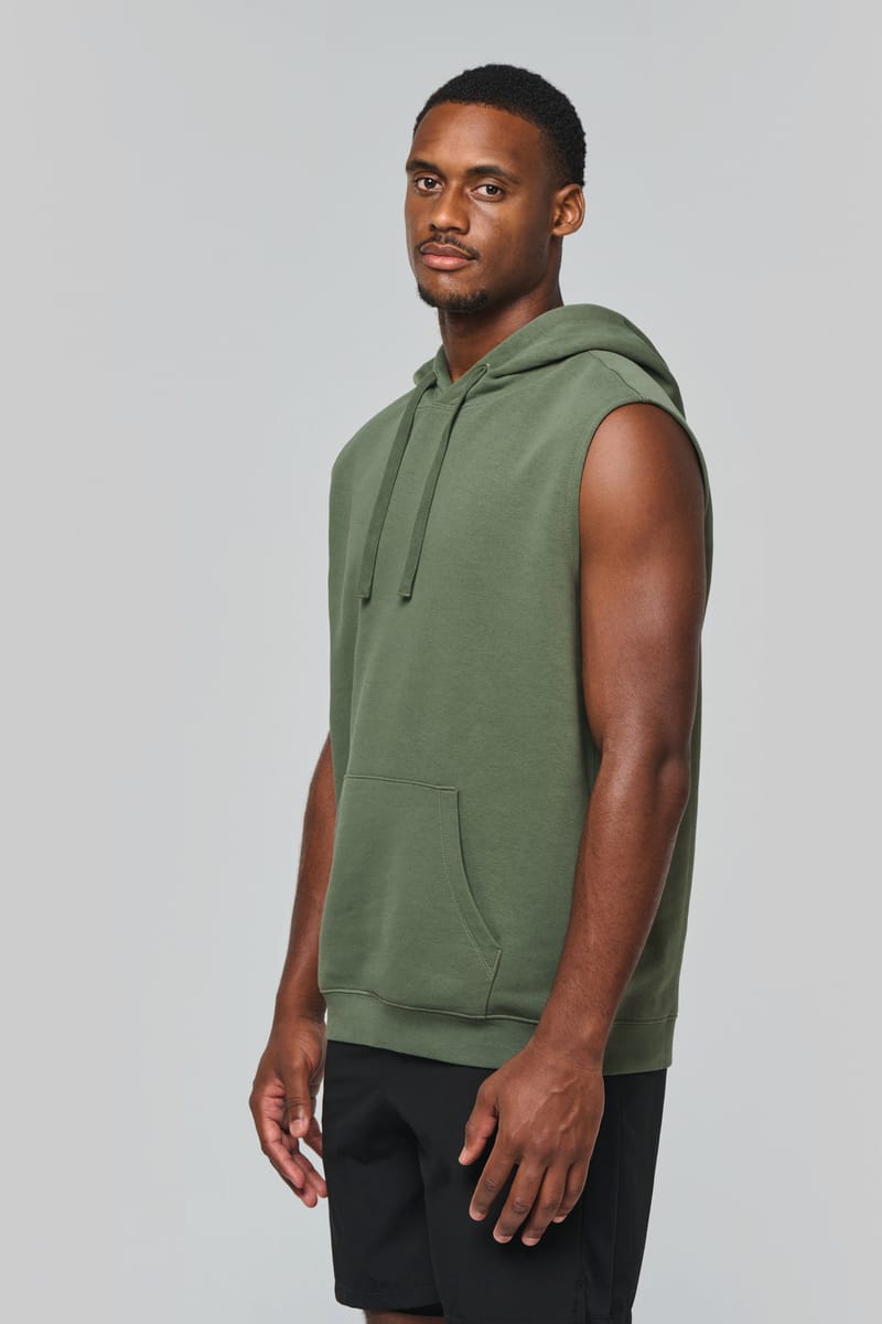 kariban Sweat-shirt à capuche sans manches unisexe
