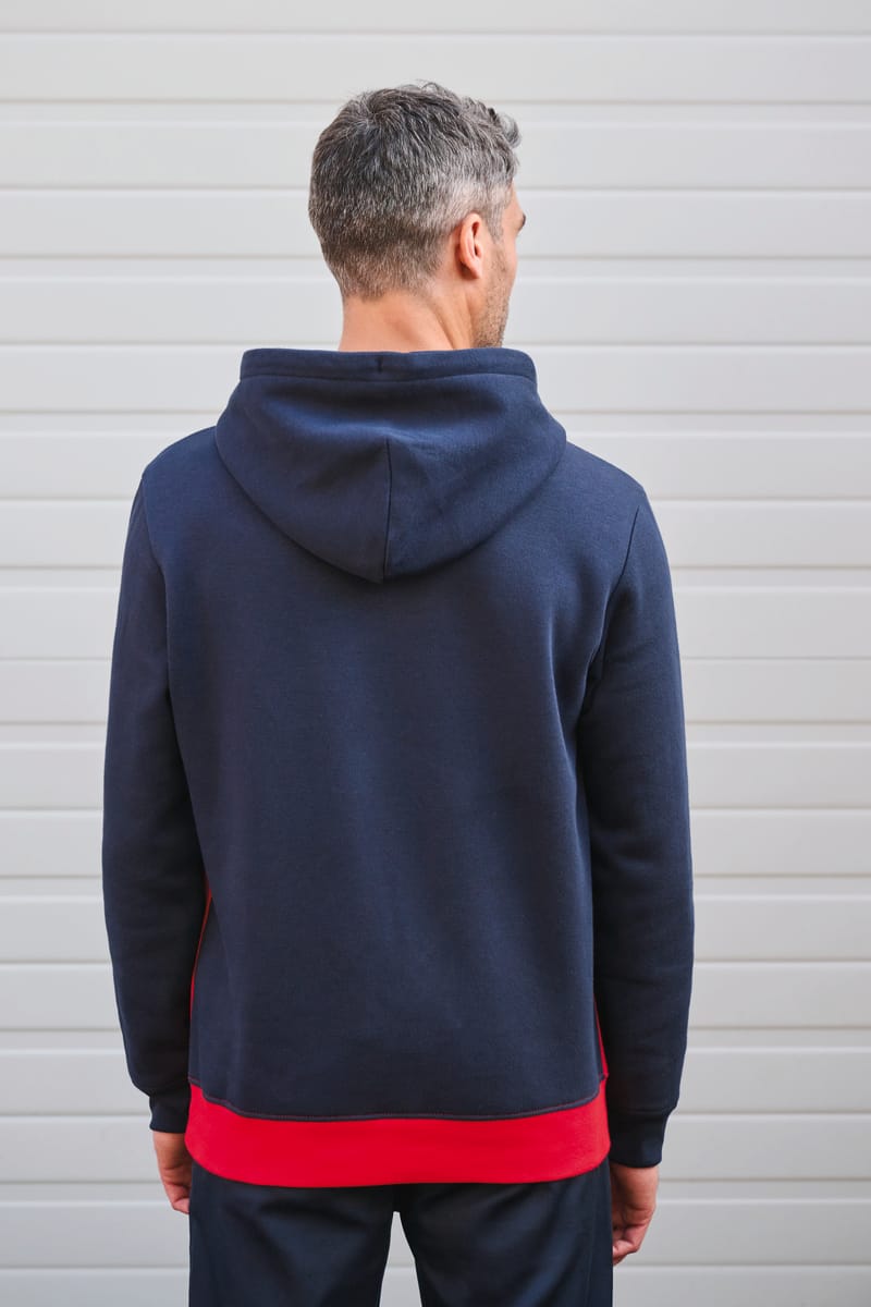 Kariban Sweat-shirt Tricolore à Capuche Unisexe
