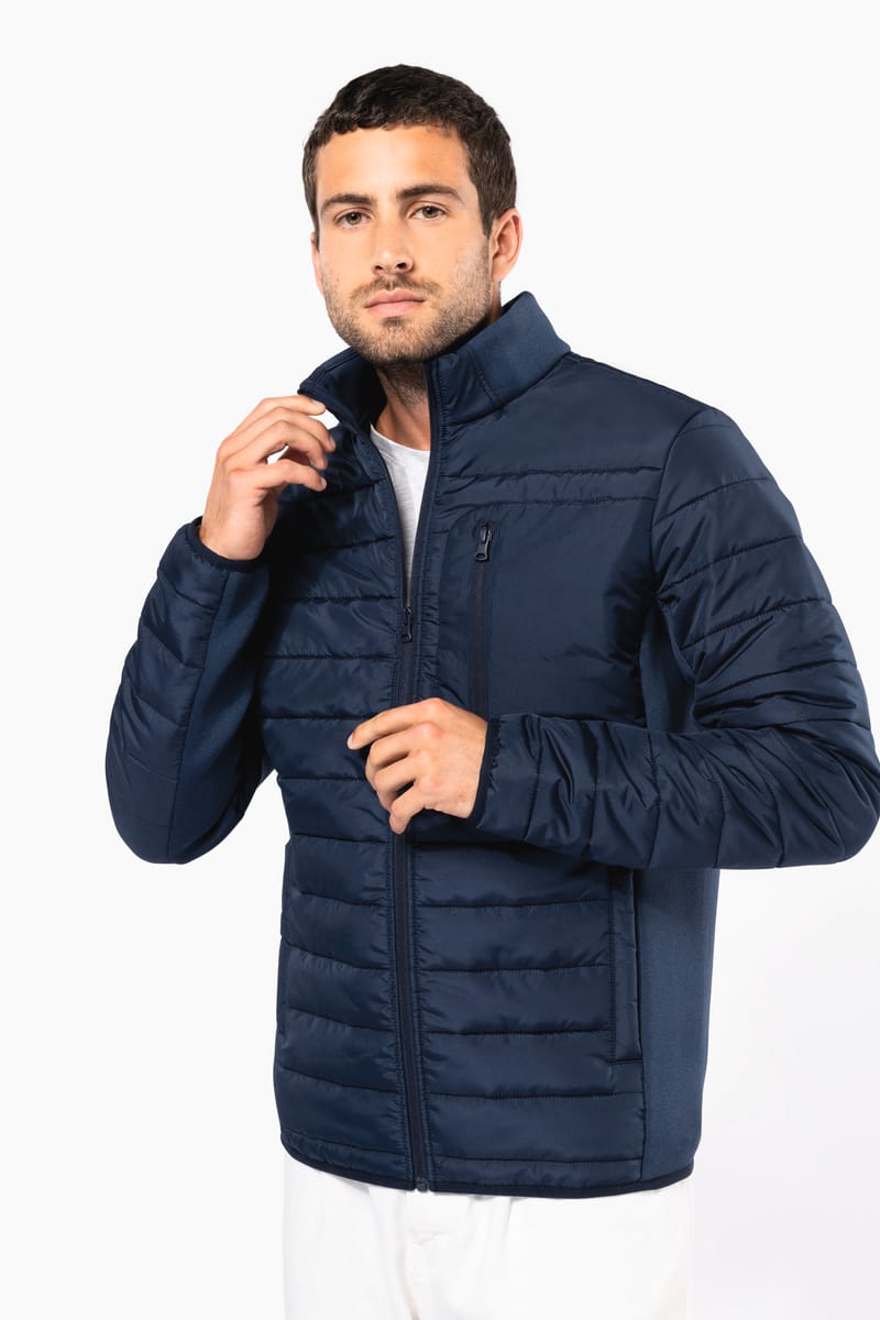 kariban Veste bi-matière homme