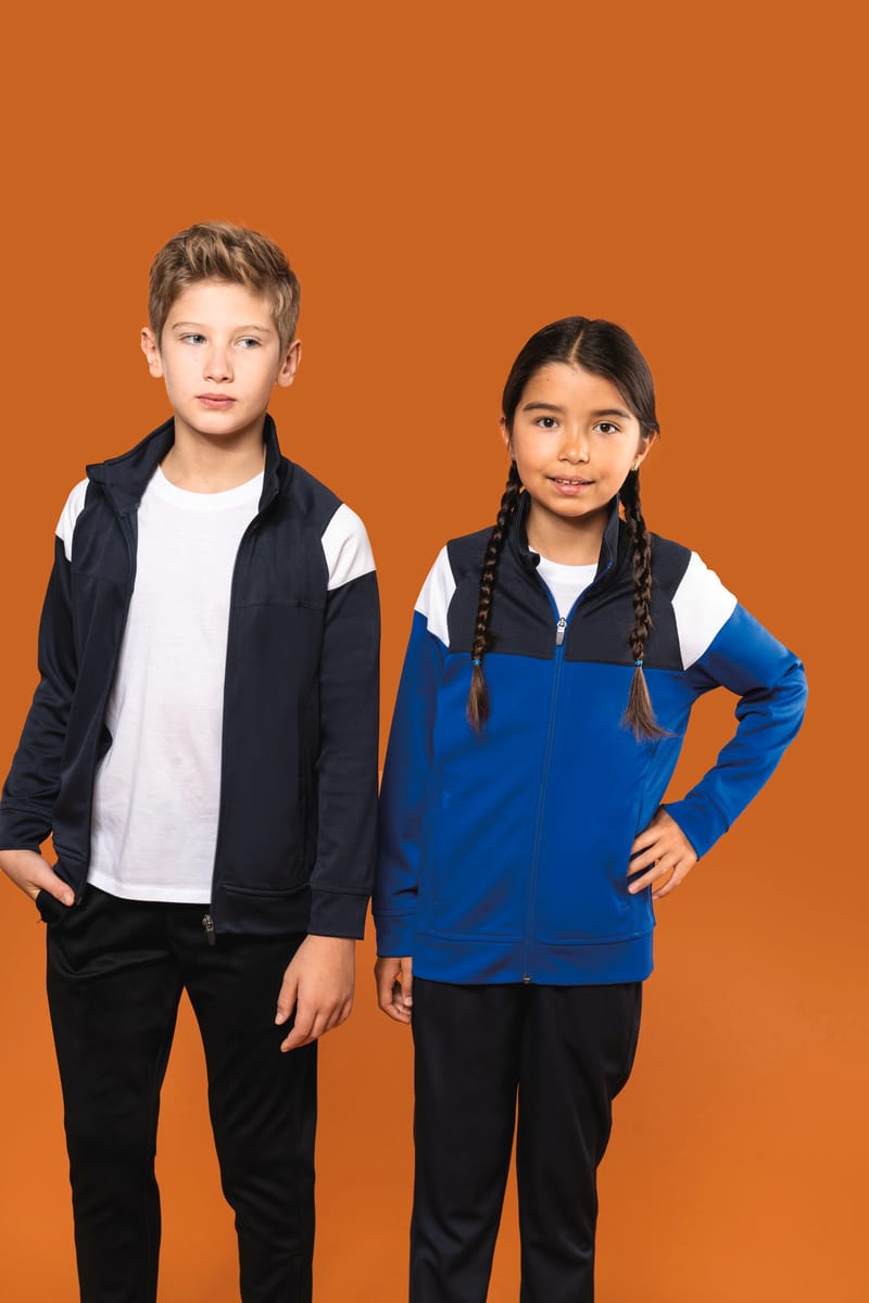 kariban Veste de survêtement zippée enfant