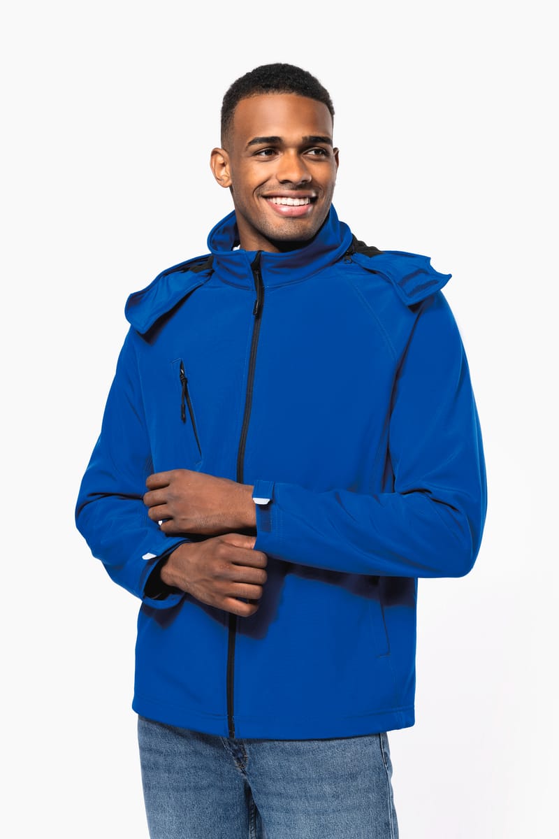 Kariban Veste Softshell à Capuche Amovible Homme