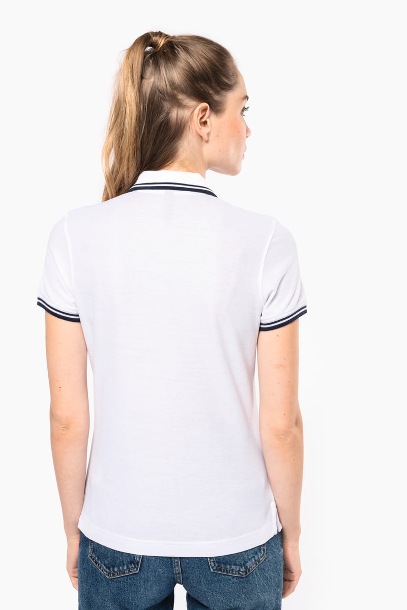 Kariban Polo Femme Manches Courtes à Liserés Contrastés