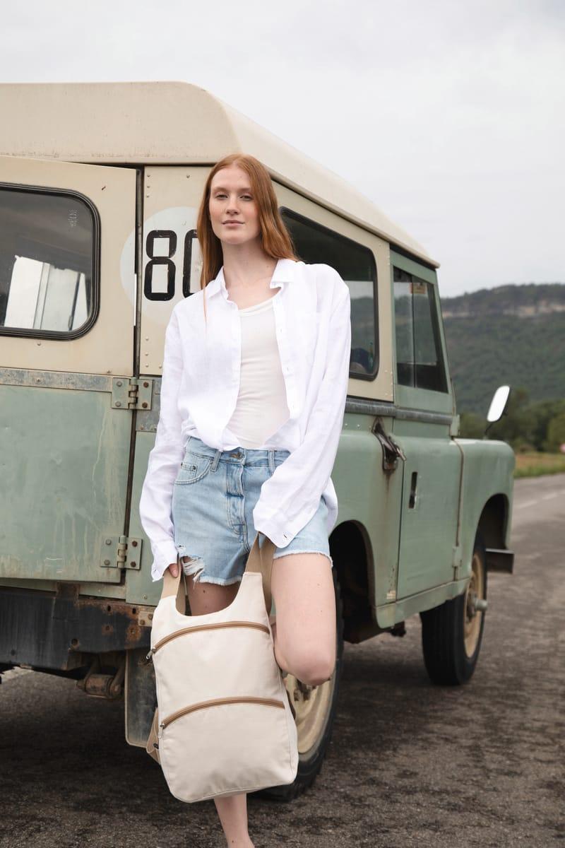 kariban Sac à dos recyclé avec poche arrière antivol