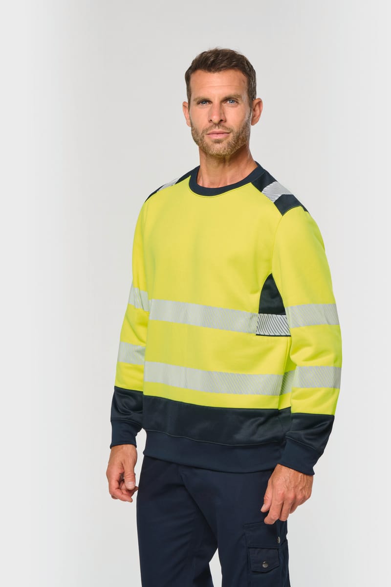 Kariban Sweat-shirt De Sécurité Recyclé Col Rond Unisexe