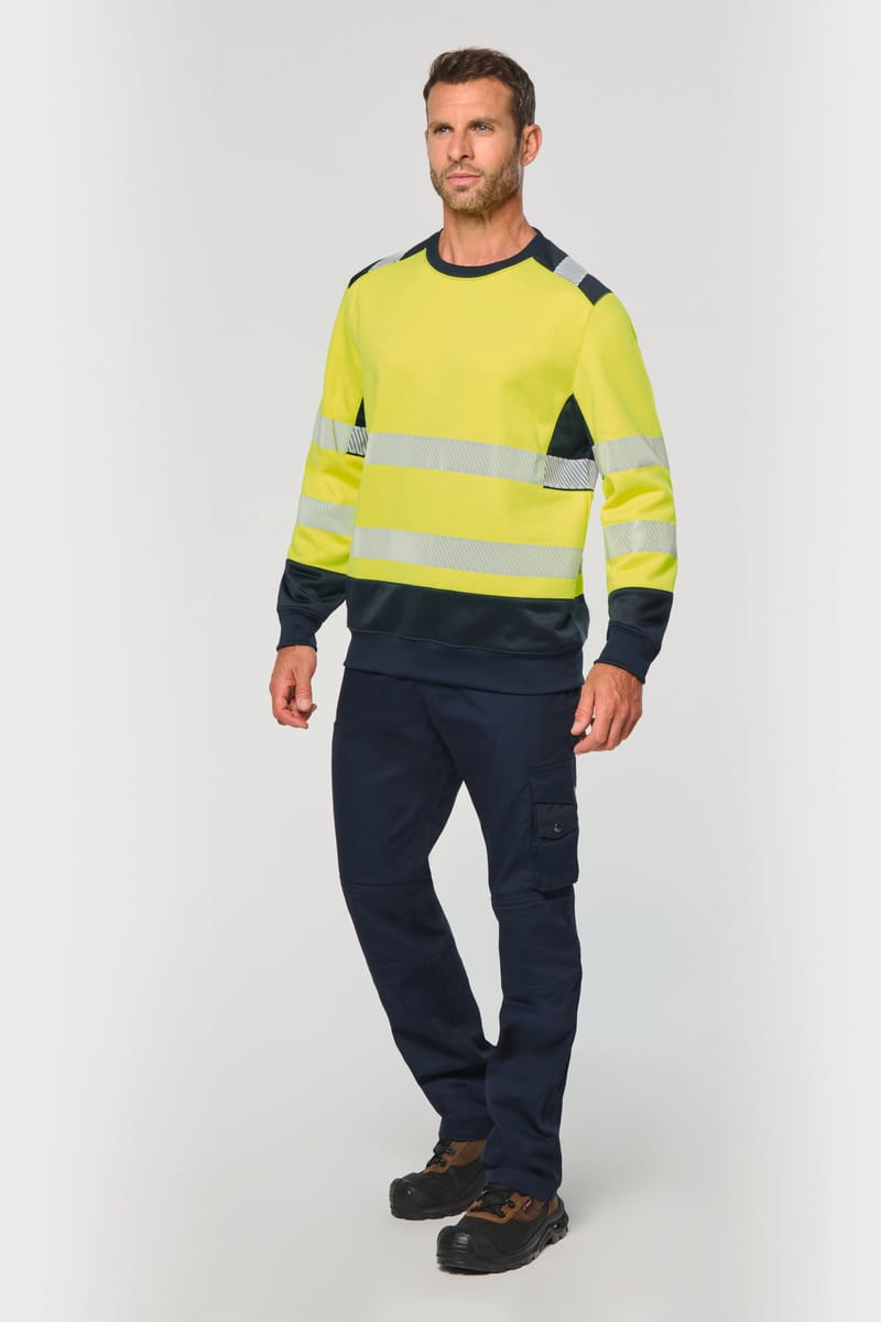 Kariban Sweat-shirt De Sécurité Recyclé Col Rond Unisexe