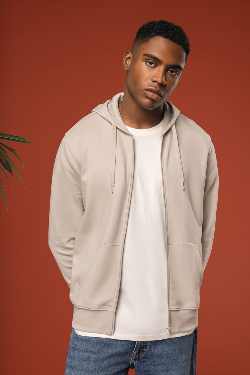 kariban Sweat-shirt écoresponsable zippé à capuche homme