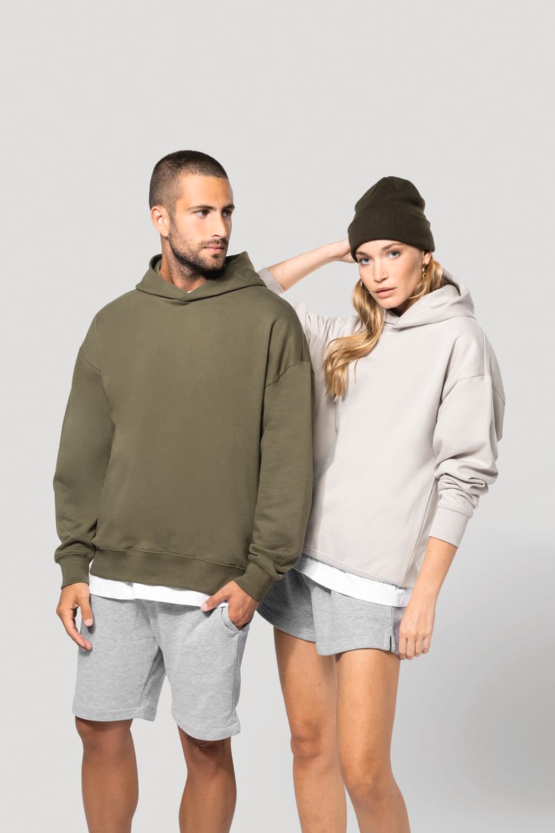 kariban Sweatshirt à capuche molleton oversize unisexe