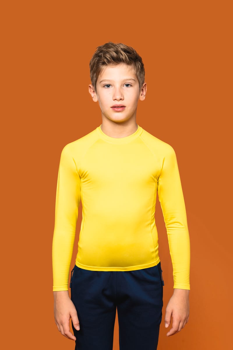 kariban T-shirt double peau sport manches longues enfant