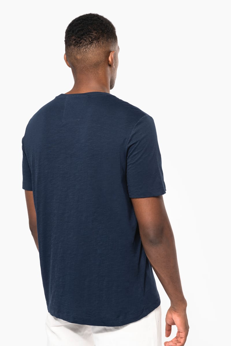 Kariban T-shirt Slub écoresponsable Col Rond Manches Courtes Homme