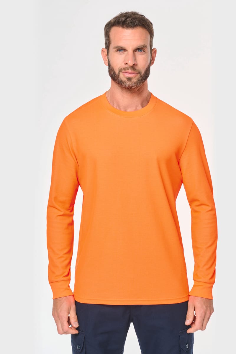 kariban T-shirt unisexe écoresponsable manches longues coton/polyester