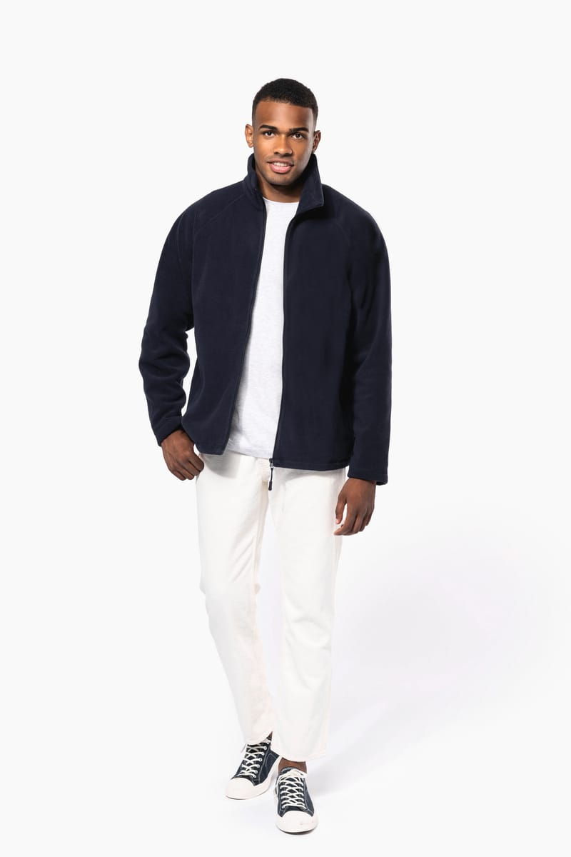 Kariban Veste Micropolaire Zippée Manches Raglan Homme