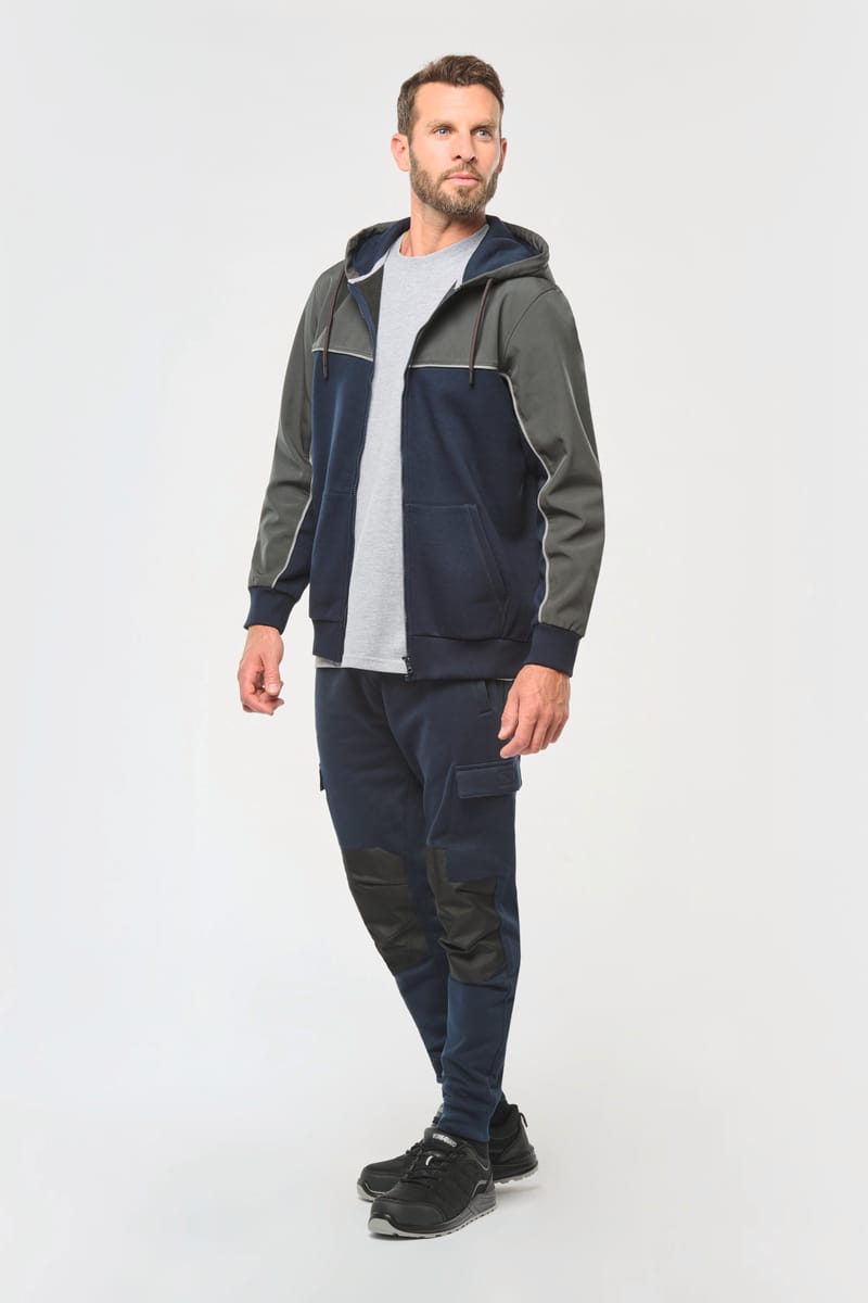 Kariban Veste Molleton Bicolore Zippée à Capuche écoresponsable Unisexe