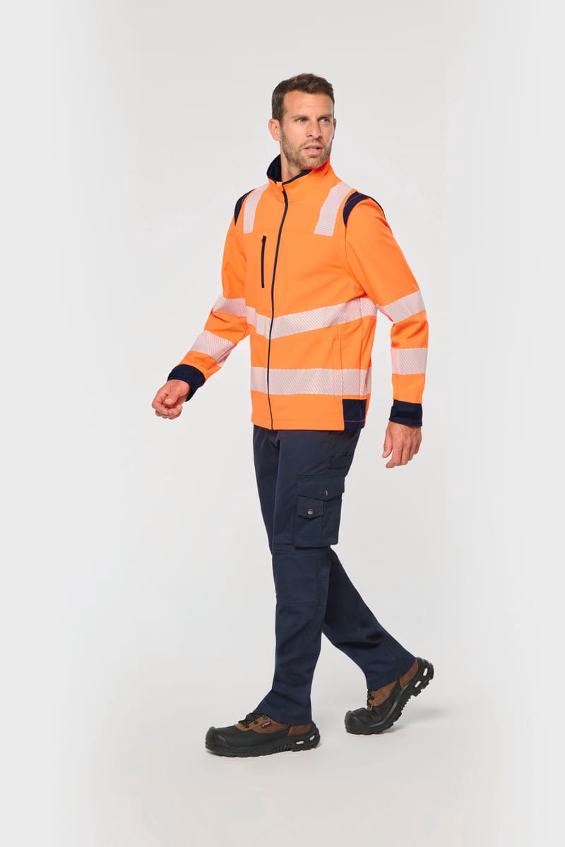 Kariban Veste Softshell De Sécurité Recyclée Avec Manches Détachables Unisexe