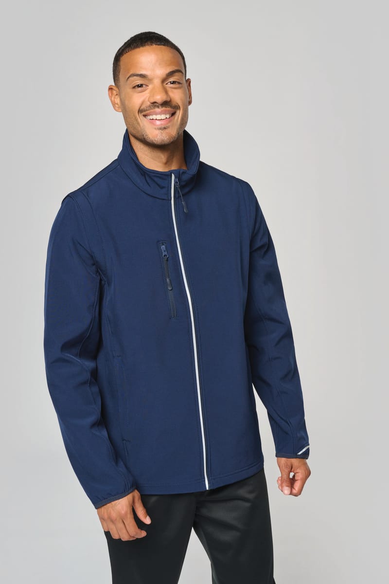kariban Veste softshell sport manches amovibles unisexe