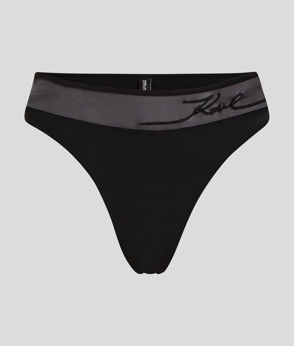 karl lagerfeld BAS DE BIKINI TAILLE HAUTE K/SIGNATURE