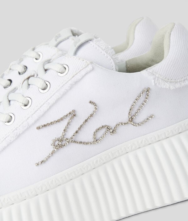 Karl Lagerfeld BASKETS DENIM KARL SIGNATURE KREEPER