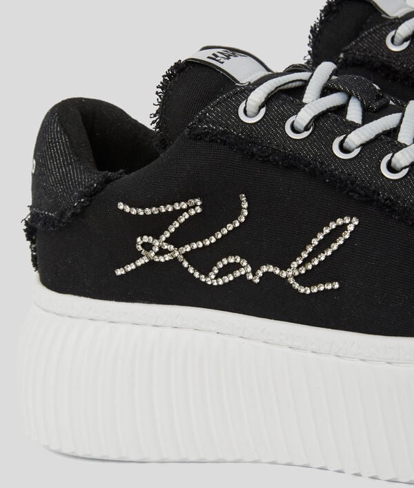 Karl Lagerfeld BASKETS DENIM KARL SIGNATURE KREEPER