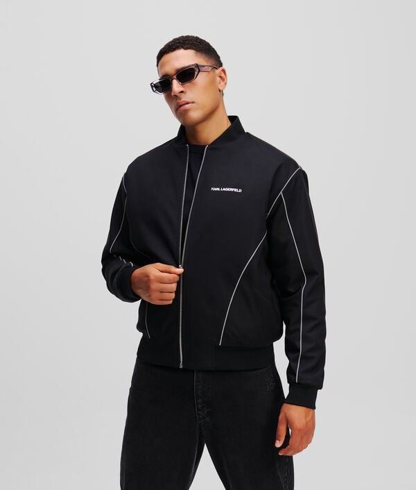 karl lagerfeld BLOUSON AVIATEUR RÉVERSIBLE RÉFLÉCHISSANT