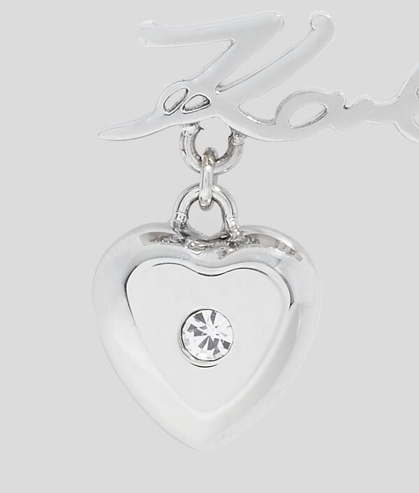 Karl Lagerfeld Boucle D'oreille En Forme De Cœur KARL Signature