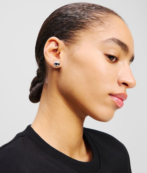 Karl Lagerfeld Boucles D'oreilles à Breloque Pavées