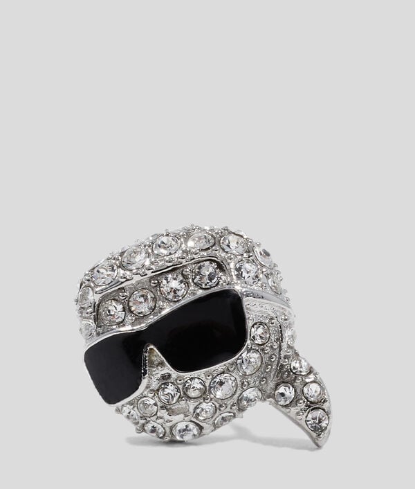 Karl Lagerfeld Boucles D'oreilles à Breloque Pavées