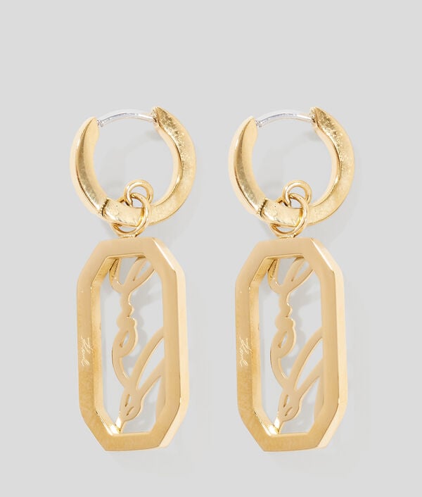 Karl Lagerfeld Boucles D'oreilles Pendantes KARL Signature