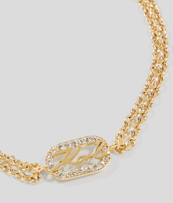 Karl Lagerfeld Bracelet à Breloque Pavé KARL Signature