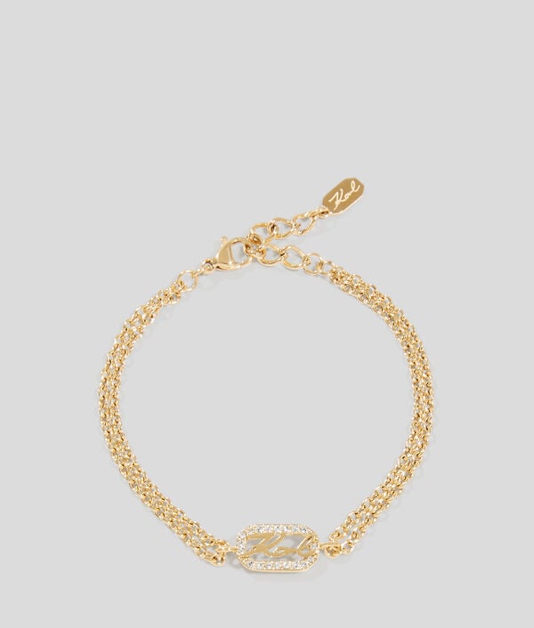 karl lagerfeld Bracelet à breloque pavé KARL Signature