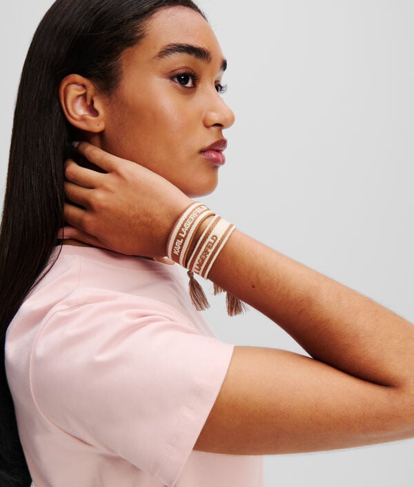 Karl Lagerfeld BRACELETS TISSÉS K/ESSENTIAL – LOT DE 2