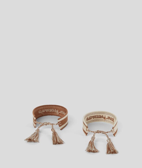Karl Lagerfeld BRACELETS TISSÉS K/ESSENTIAL – LOT DE 2
