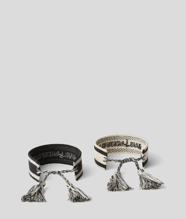 Karl Lagerfeld BRACELETS TISSÉS K/ESSENTIAL – LOT DE 2
