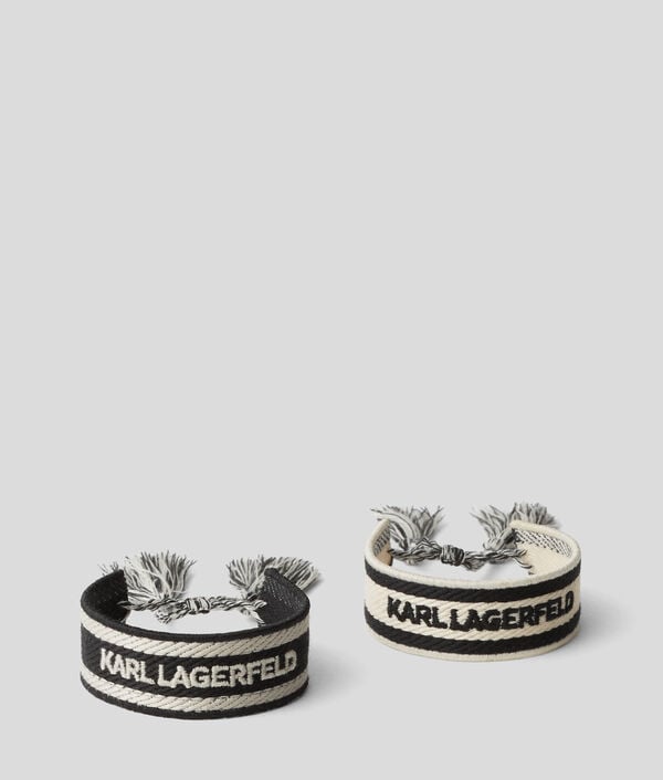 karl lagerfeld BRACELETS TISSÉS K/ESSENTIAL – LOT DE 2