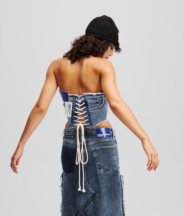 Karl Lagerfeld BUSTIER EN DENIM KLJ X ATELIER RESERVÉ