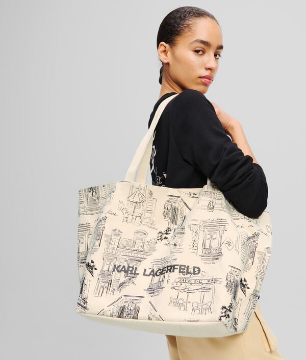 Karl Lagerfeld CABAS AVEC IMPRIMÉ INTÉGRAL KL X JORGE PARRA