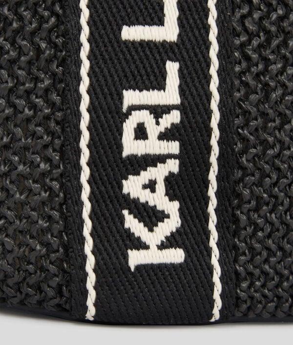 Karl Lagerfeld CABAS DE PLAGE EN RAPHIA AVEC LOGO KARL