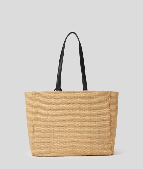 Karl Lagerfeld CABAS DE PLAGE FLORAL EN RAPHIA K/SIGNATURE