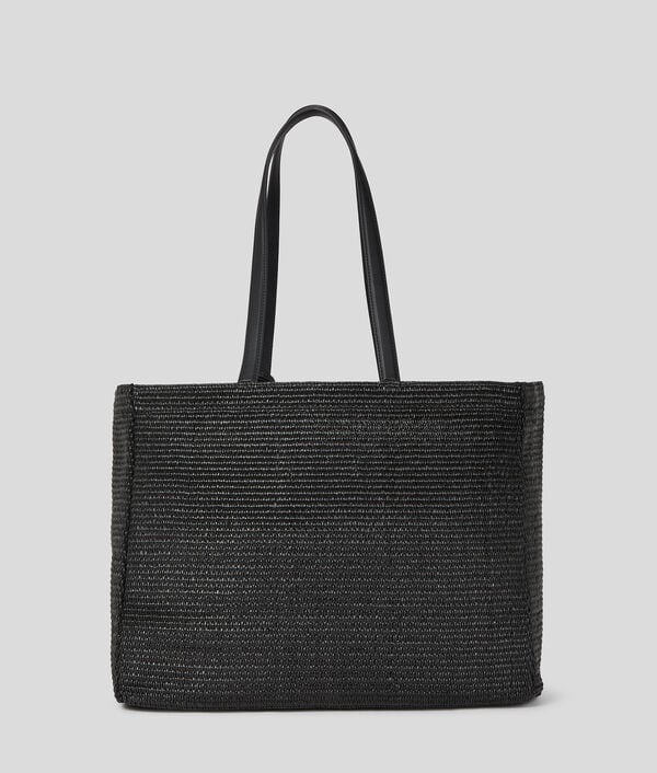 Karl Lagerfeld CABAS DE PLAGE FLORAL EN RAPHIA K/SIGNATURE