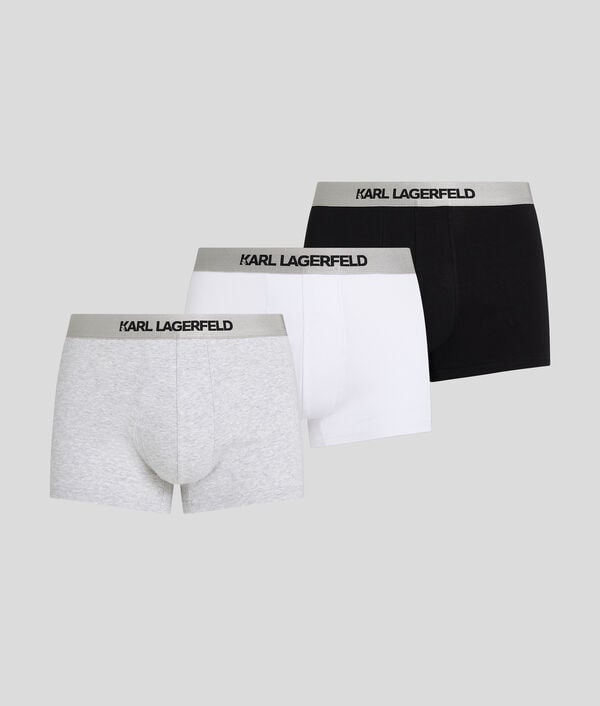 karl lagerfeld CALEÇONS AVEC LOGO KARL MÉTALLISÉ - LOT DE 3
