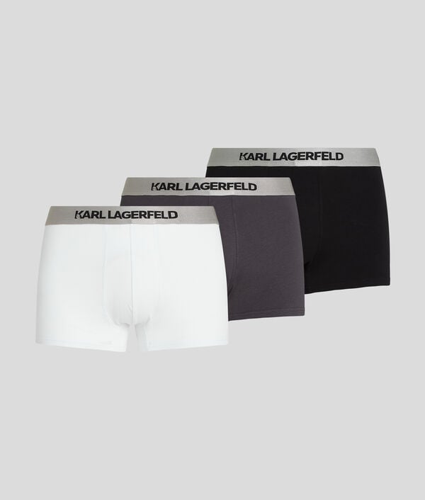 karl lagerfeld CALEÇONS AVEC LOGO KARL MÉTALLISÉ - LOT DE 3