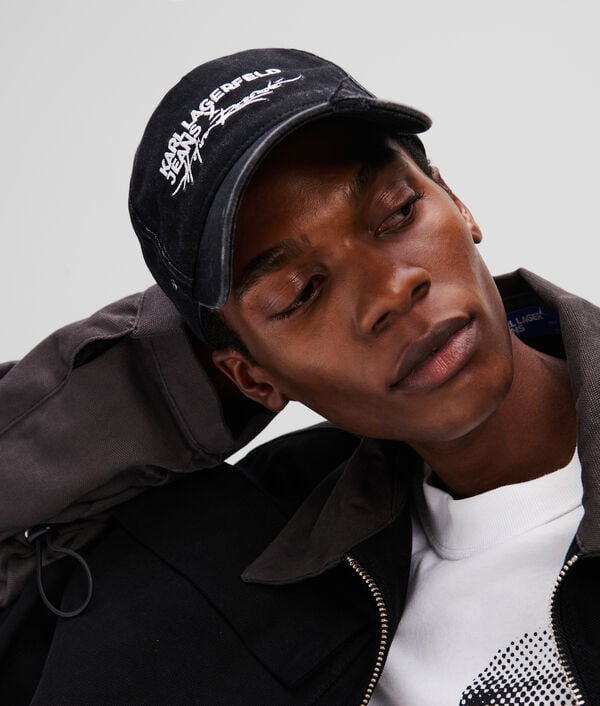 Karl Lagerfeld CASQUETTE EFFET DENIM DÉLAVÉ KLJ X ATELIER RESERVÉ