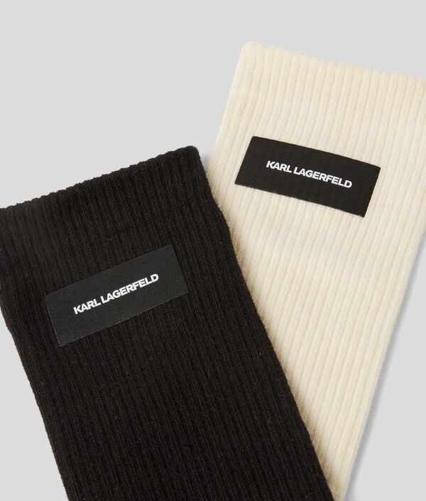 Karl Lagerfeld CHAUSSETTES À LOGO ESSENTIAL – LOT DE 2 PAIRES
