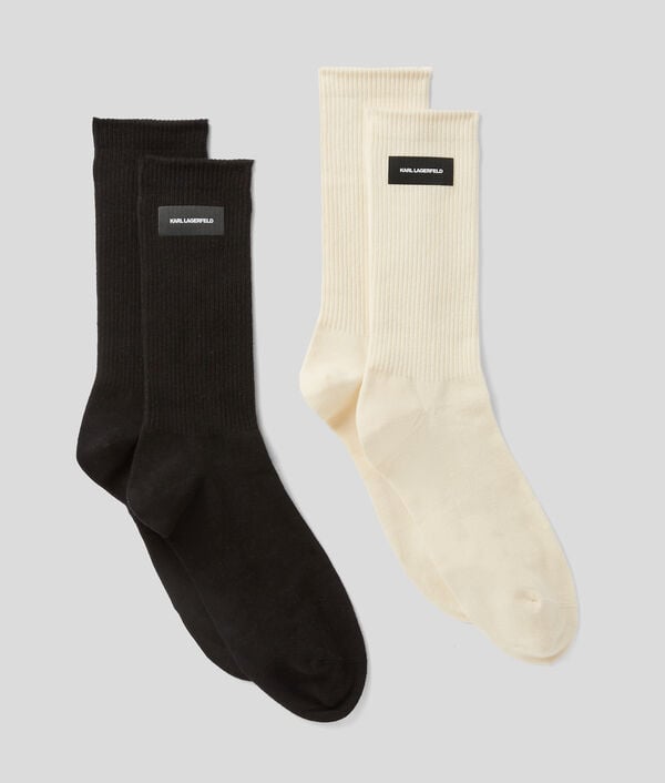 Karl Lagerfeld CHAUSSETTES À LOGO ESSENTIAL – LOT DE 2 PAIRES