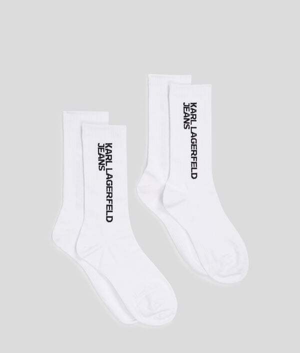 Karl Lagerfeld CHAUSSETTES À LOGO KLJ – LOT DE 2 PAIRES