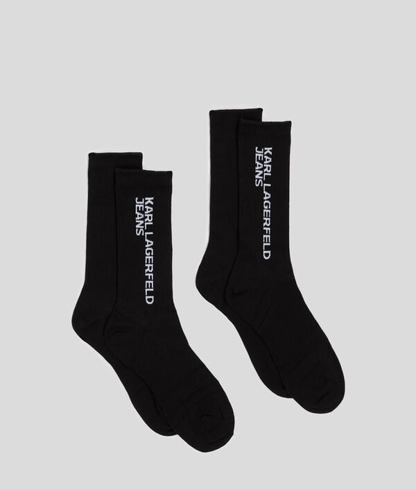 Karl Lagerfeld CHAUSSETTES À LOGO KLJ – LOT DE 2 PAIRES