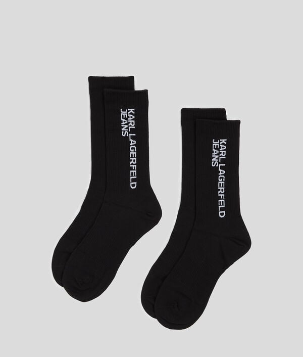 karl lagerfeld CHAUSSETTES À LOGO KLJ – LOT DE 2 PAIRES